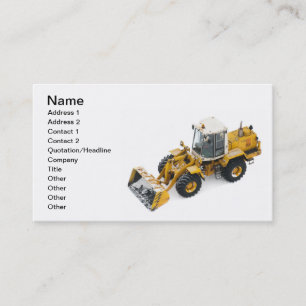 Snow removal business card