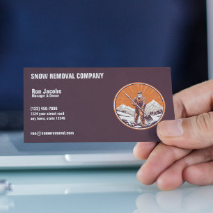 Snow Removal Company Business Card