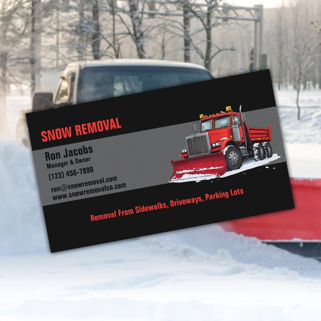 Snow Removal Company Business Card (Creator Uploaded)