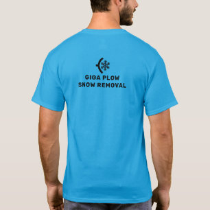 Snow Removal Plow And Snowflake Graphic T-Shirt