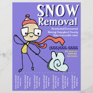 Snow Removal Plowing Shoveling Flyer