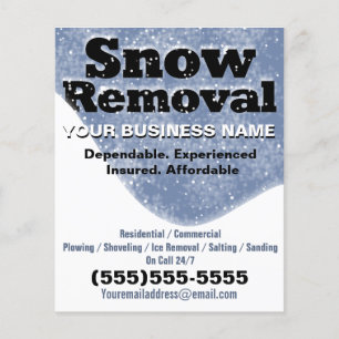 Snow Removal Winter Plowing Template Flyer