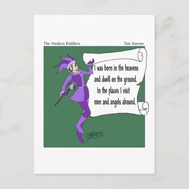 Snow Riddle Postcard (Front)