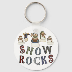Snow Rocks  T-shirts and Gifts Keychain