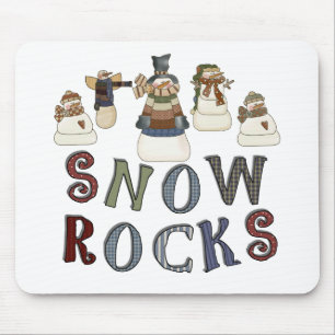 Snow Rocks T-shirts and Gifts Mouse Pad