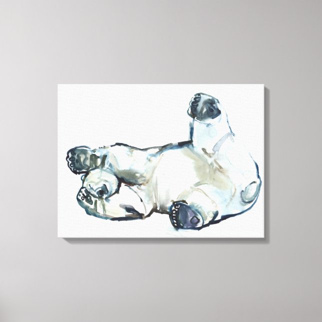 Snow Rub Canvas Print (Front)