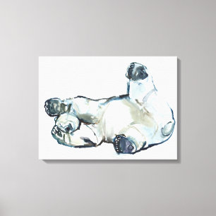 Snow Rub Canvas Print