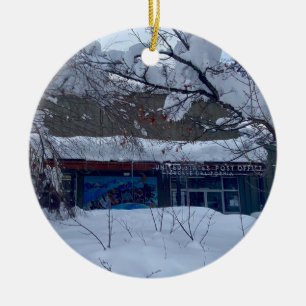 Snow Rush Ceramic Ornament