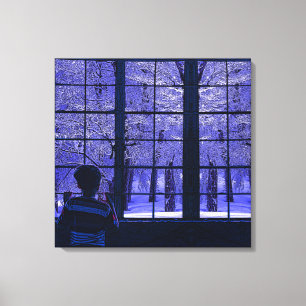 Snow Scene Canvas Print