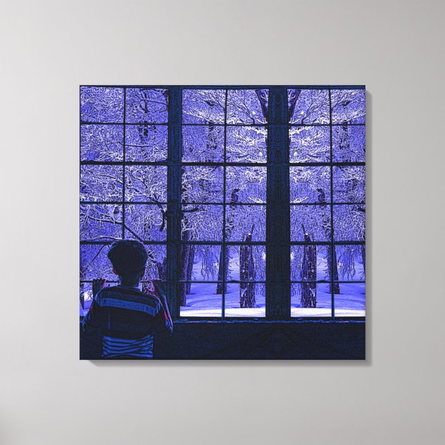 Snow Scene Canvas Print (Front)