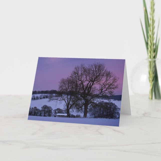 snow scene christmas card (Front)
