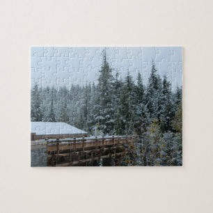 Snow Scene in Whistler Jigsaw Puzzle