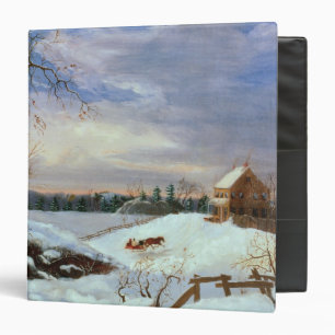 Snow scene, New England Binder