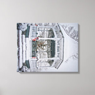 Snow Scene on Canvas Print