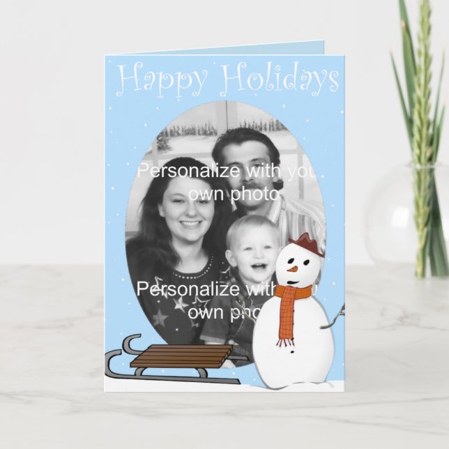 Snow Scene Photo Card (Front)