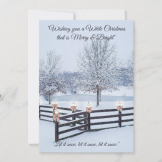Snow Serene Design Holiday Card