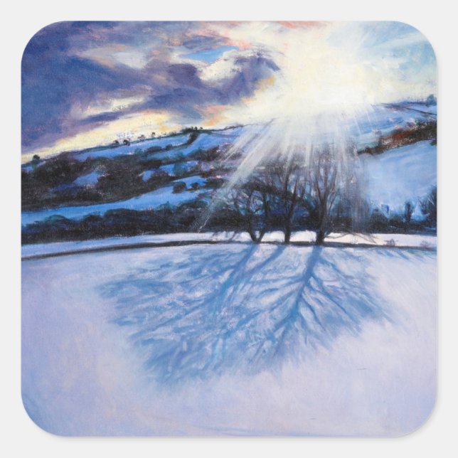 Snow Shadows 2009 Square Sticker (Front)