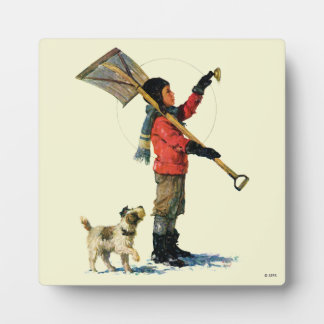 Snow Shoveler Plaque