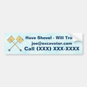 Snow Shoveling Business Bumper Sticker