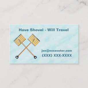 Snow Shoveling Business Card