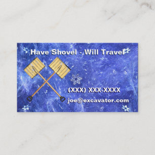 Snow Shoveling Business Card