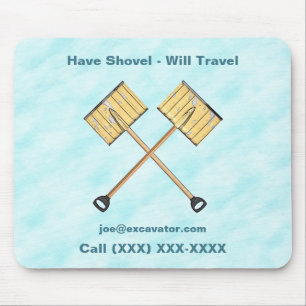Snow Shoveling Business Mouse Pad