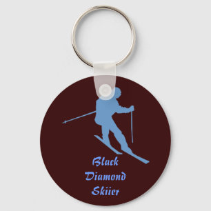 Snow Ski Keychain