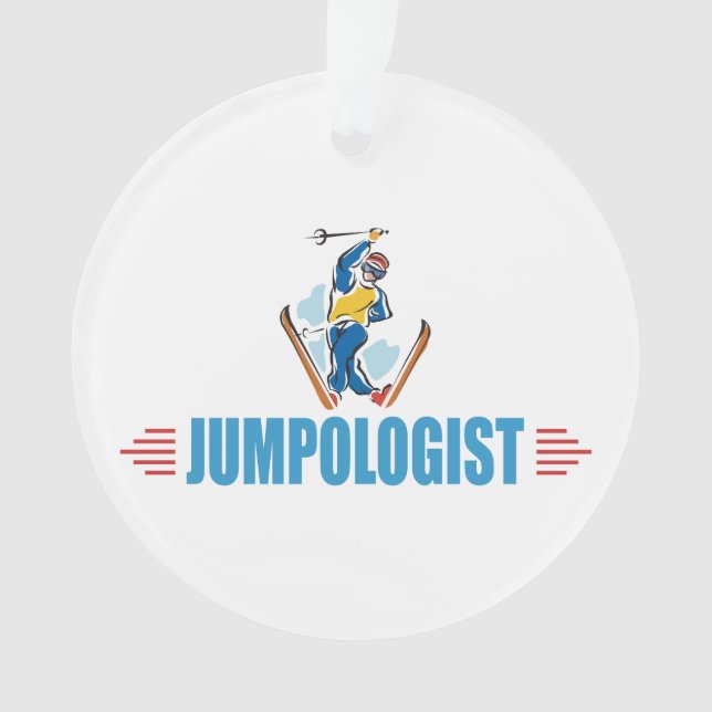 Snow Ski Lover Ornament (Front)