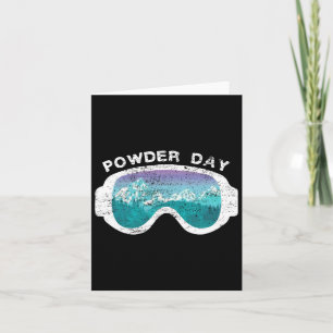 Snow Ski Powder Day Snowboarding Mountain Sport Card