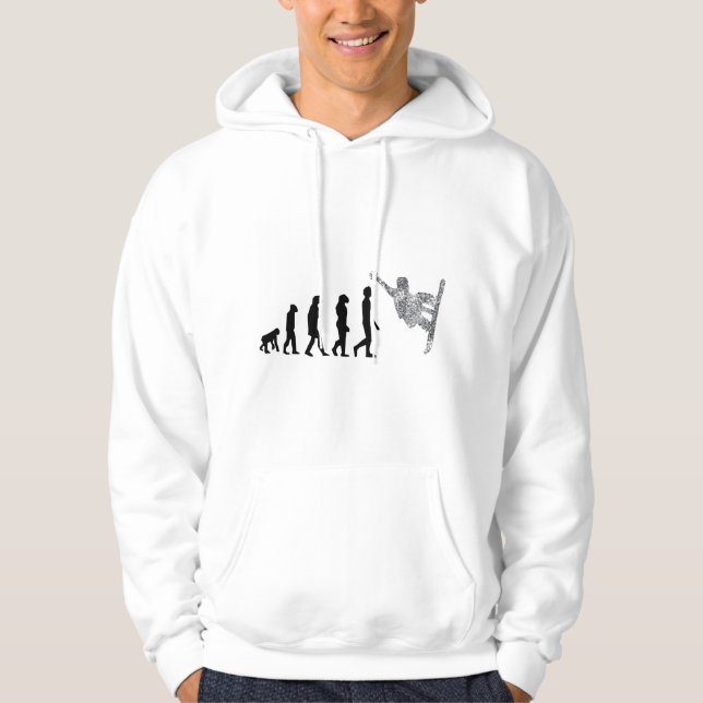 Snow Ski Snowboard Evolution Hoody Glitter (Front)