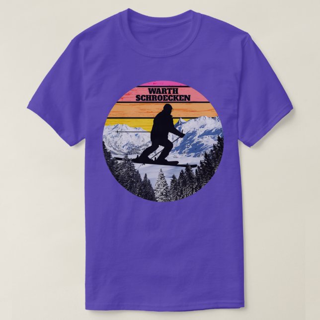 Snow Ski Warth Schroecken Skiing Fields Austria T-Shirt (Design Front)