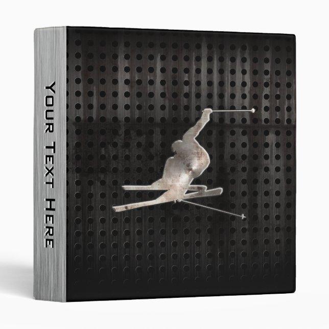 Snow Skiing; Cool Black Binder (Front/Spine)