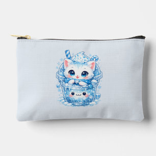 Snow Slush Kitty – Cute Winter Drink Cat Accessory Pouch