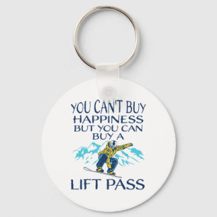 Snow Snowboarding Snowboard Snowboarder Idea Quote Keychain