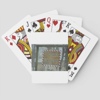 Snow Snowflake Frozen Weather North Pole Alaska Playing Cards