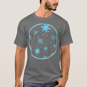 Snow snowflakes snow from the sky T-Shirt
