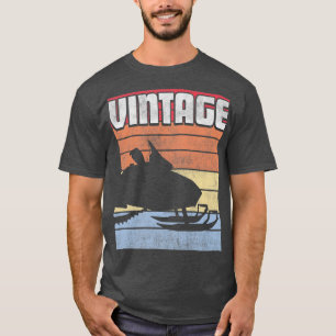 Snow Snowmobile Machine Ski Winter Sled Scooter Re T-Shirt