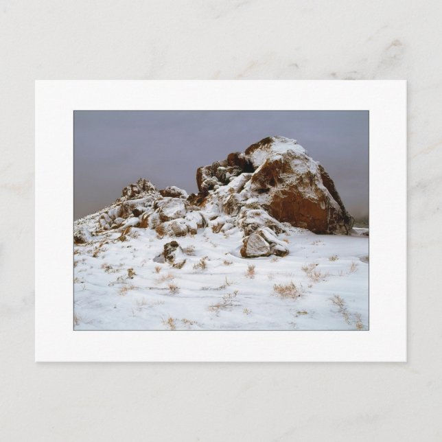 "Snow Stones" Postcard (Front)