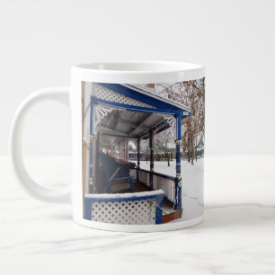 Snow Storm in Cottage City - Martha's Vineyard Large Coffee Mug