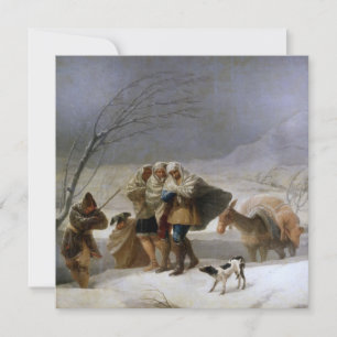 Snow Storm in Winter Card