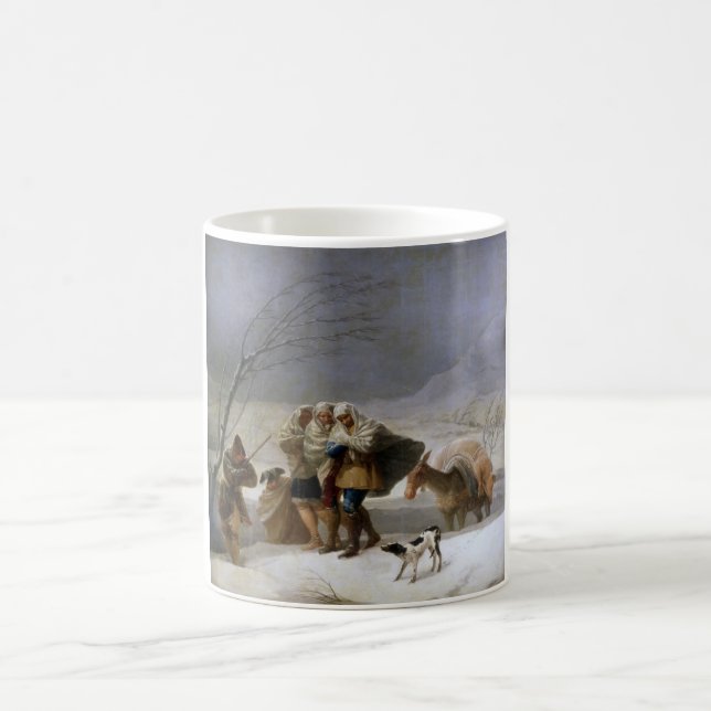 Snow Storm in Winter Coffee Mug (Center)