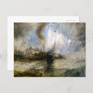 Snow Storm JMW Turner Postcard