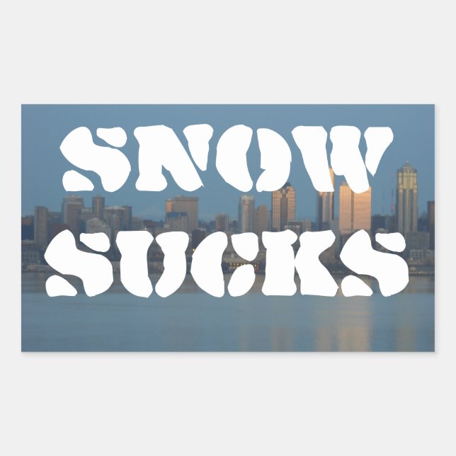 Snow sucks sticker (Front)