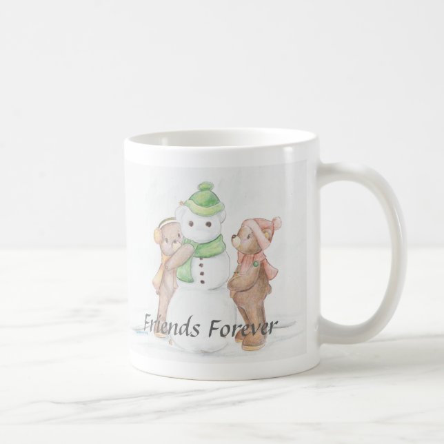 Snow Teddy Mug (Right)