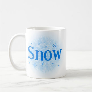 Snow-Themed Winter Ceramic Custom Coffee Mug