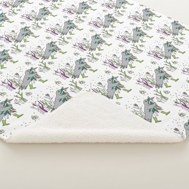 Snow time sherpa blanket (3/4)