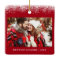 Snow Top Our First Christmas Engaged Photo Red