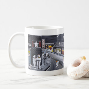 Snow Town Painting by Alfred Fox  Coffee Mug