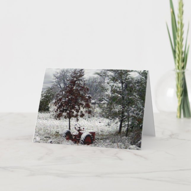 Snow Tractor Card (Front)