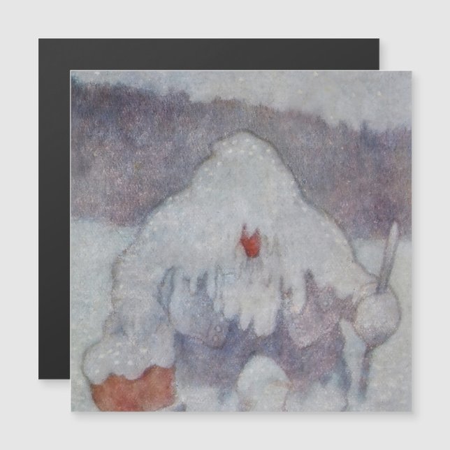 “Snow Troll” by Theodor Kittelsen Magnetic Invitation (Front/Back)